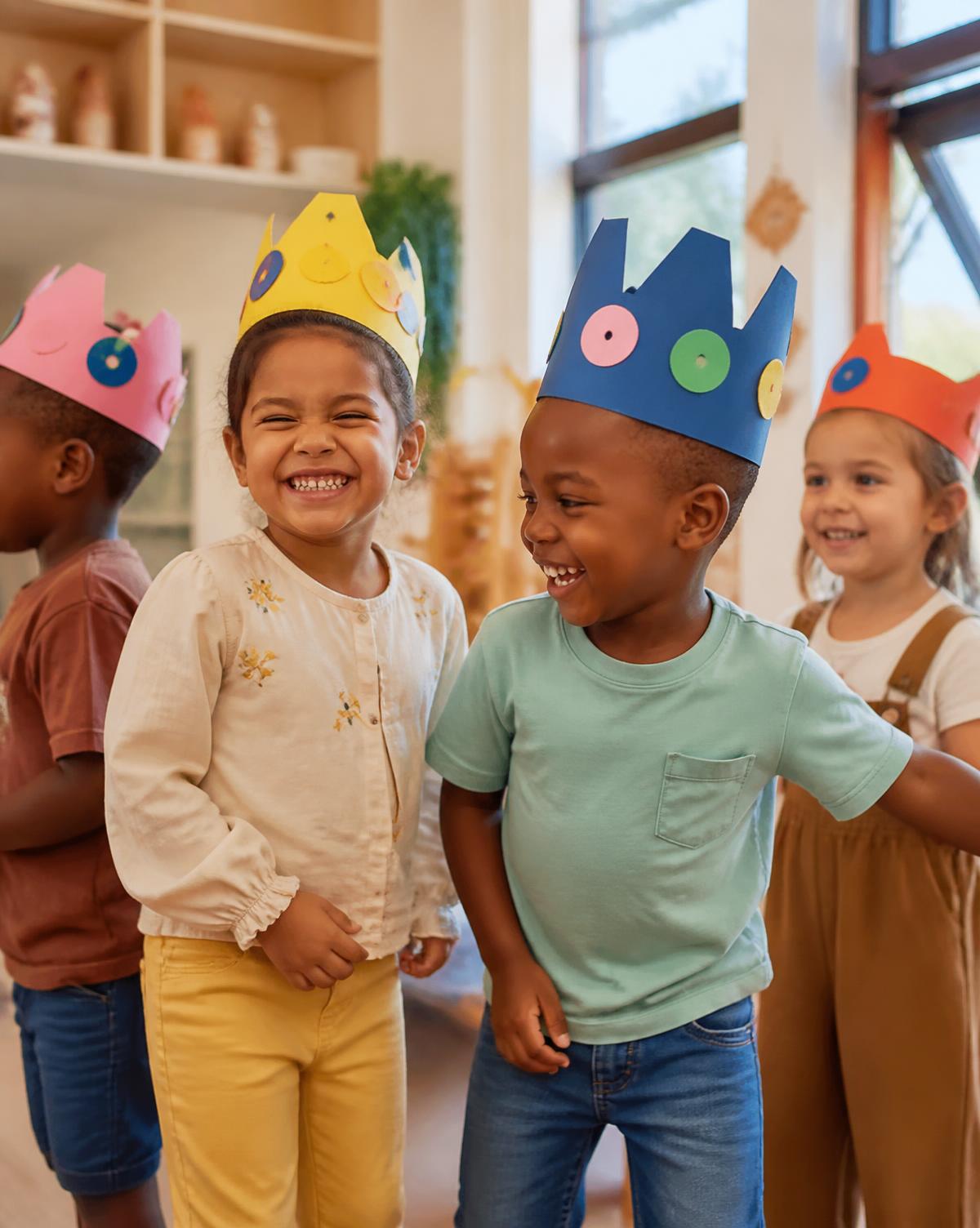 Children celebrating a special day at school